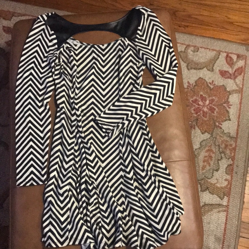 Black & White Print Dress